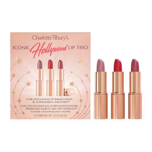 Charlotte Tilbury Iconic Mini Lip Trio (Set de Mini Labiales Icónicos)
