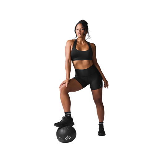 Alo Yoga Airlift Energy Short – Short Deportivo de Compresión con Cintura Alta