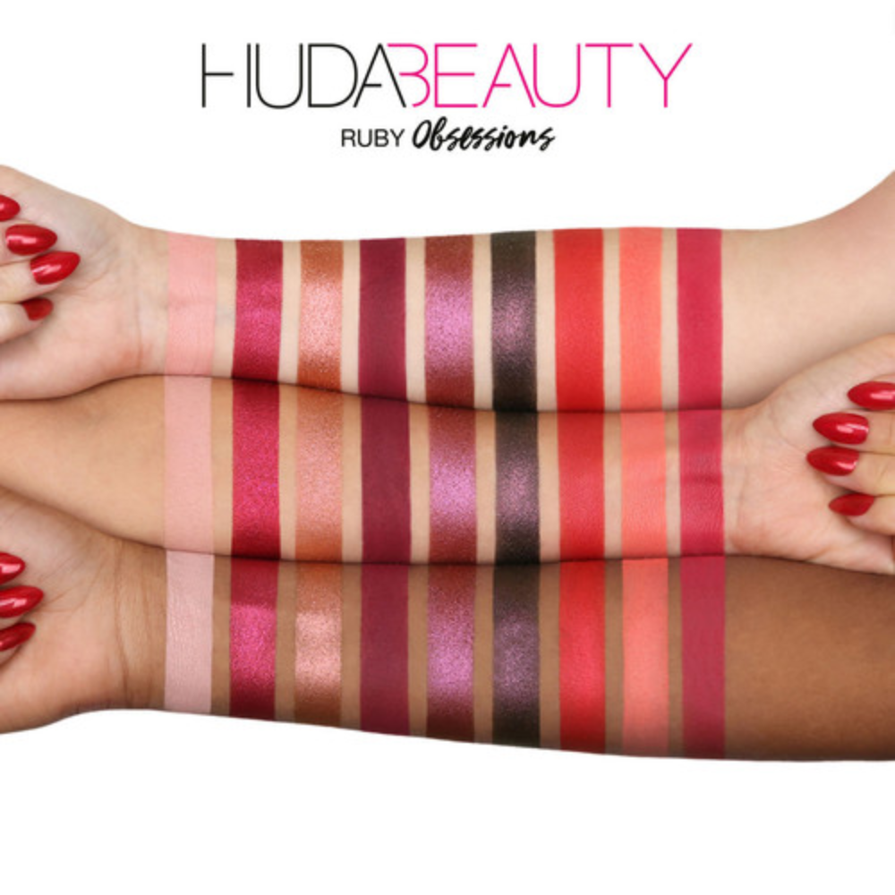 Huda Beauty Ruby Obsessions Eyeshadow Palette (Paleta de Sombras Ruby Obsessions de Huda Beauty)