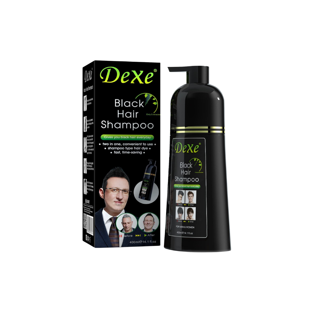 DEXE Black Hair Shampoo Apple 400ml – Shampoo Colorante Negro