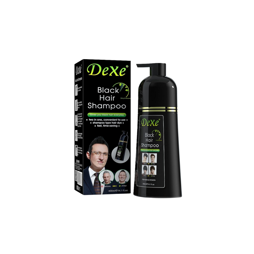 DEXE Black Hair Shampoo Black 400ml – Shampoo Colorante Negro