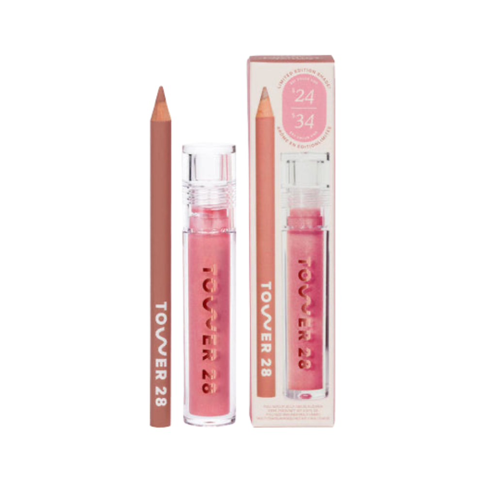 Tower 28 Lip + Shine Lip Kit – Set de Brillos Labiales 2 piezas