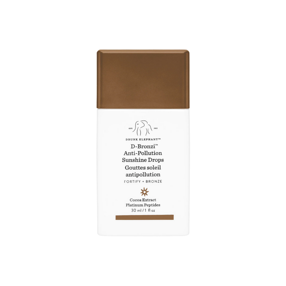 Drunk Elephant Fortify + D-Bronzi Bronzing Drops – Aceite Facial y Gotas Bronceadoras