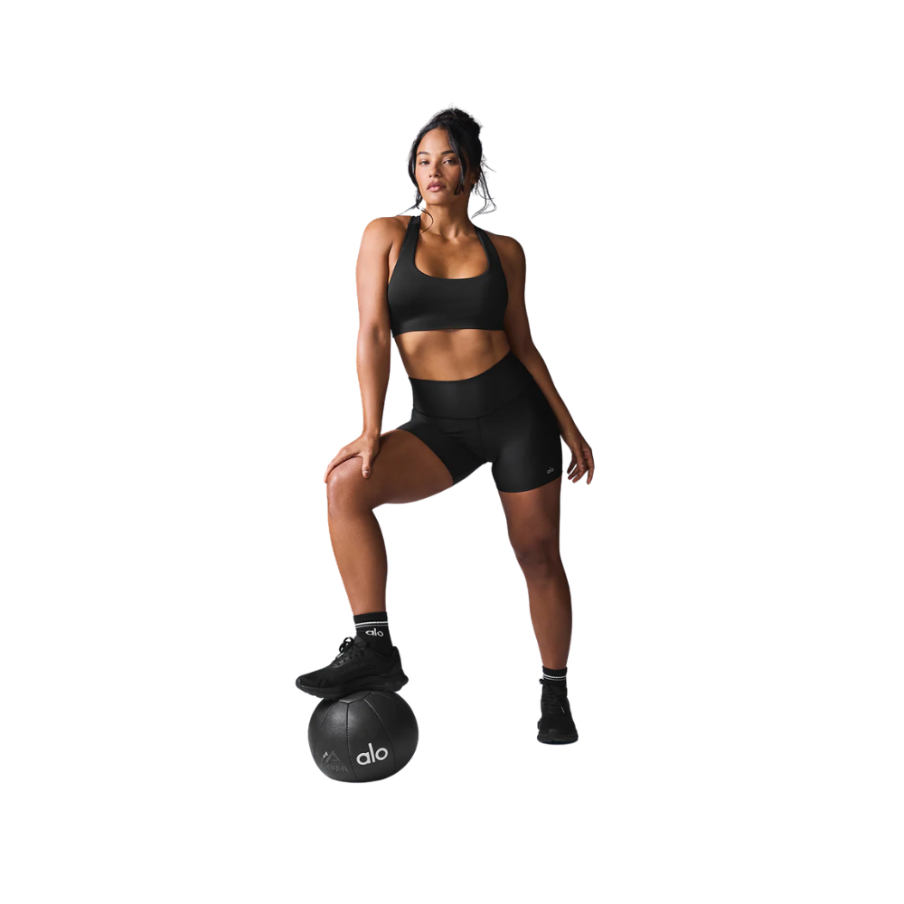 Alo Yoga Airlift Energy Short – Short Deportivo de Compresión con Cintura Alta