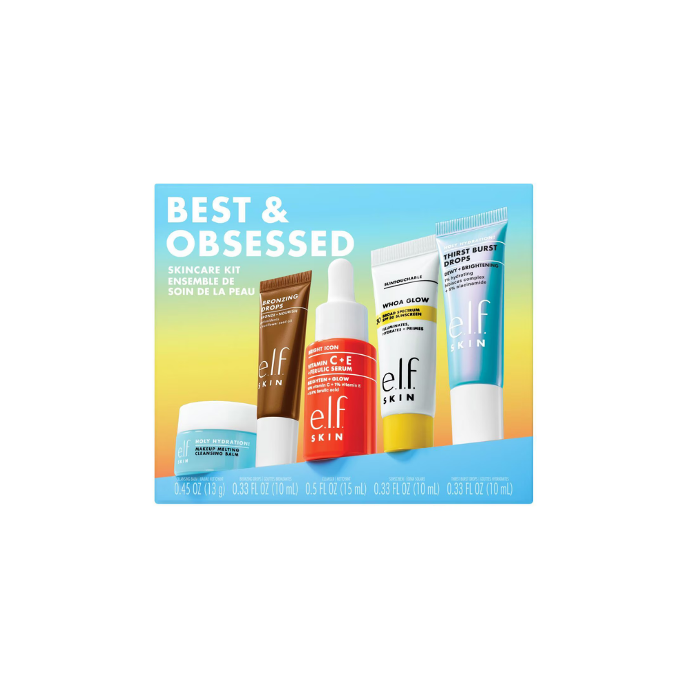 ELF SKIN Best & Obsessed Skincare Kit Set de Cuidado Facial 5 Piezas