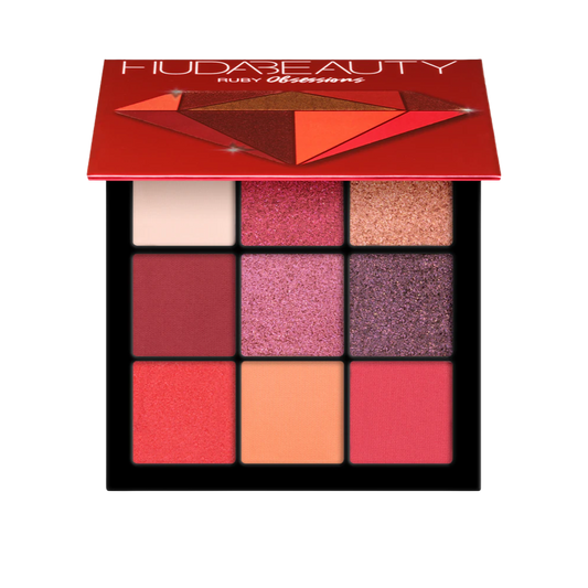 Huda Beauty Ruby Obsessions Eyeshadow Palette (Paleta de Sombras Ruby Obsessions de Huda Beauty)
