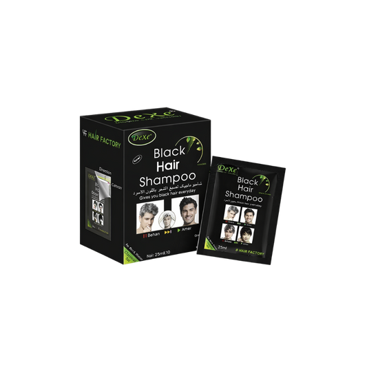 DEXE A Wash Black Hair Shampoo 25ml x10 – Shampoo Colorante Negro
