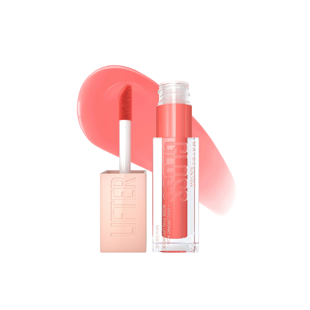 Maybelline – Lifter Gloss Hydrating Lip Gloss with Hyaluronic Acid (Brillo Labial Hidratante) – Tono Peach Ring 22 – 5.4 ml