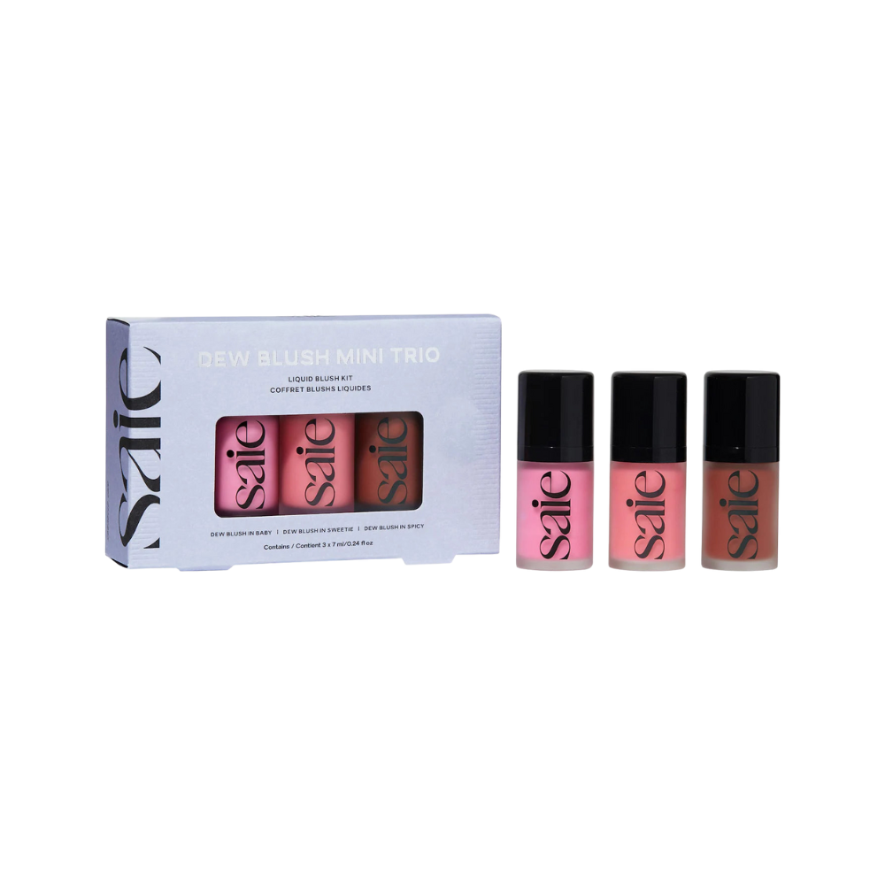 Saie Mini Dew Blush Trio – Kit de 3 Rubores Líquidos