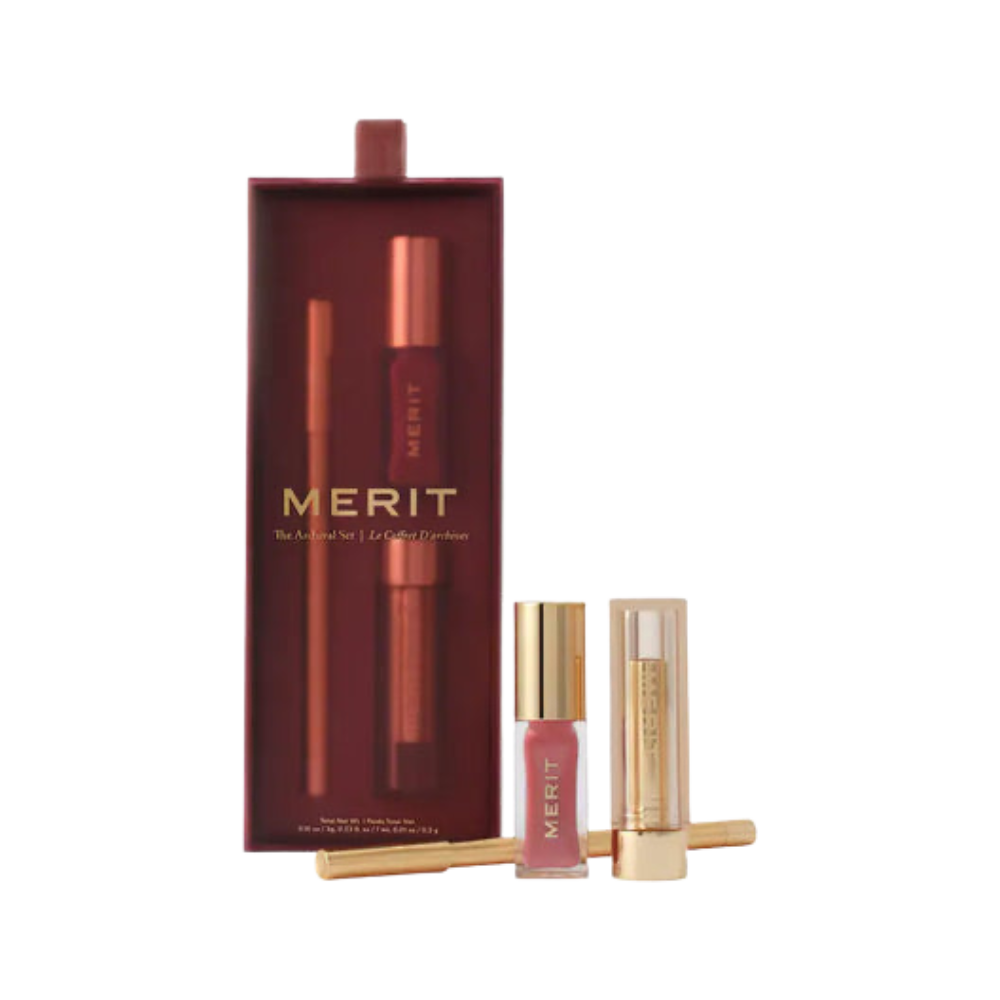 MERIT – The Archival Set (Lipstick + Lip Liner + Lip Oil)
