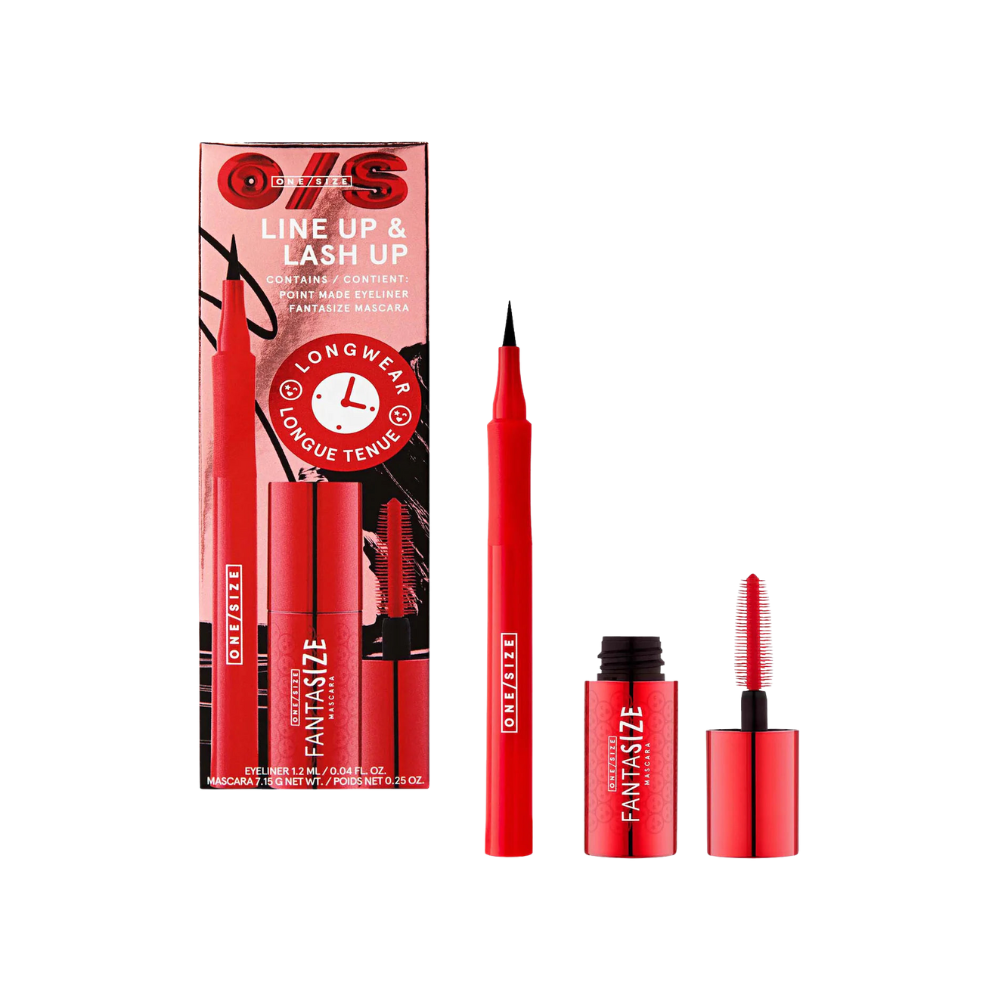 ONE SIZE Line Up & Lash Up – Set de Delineador y Máscara de Pestañas
