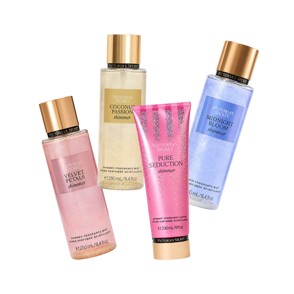 Lote Victoria's Secret Body Mist y Cremas Shimmer